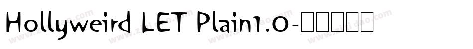 Hollyweird LET Plain1.0字体转换